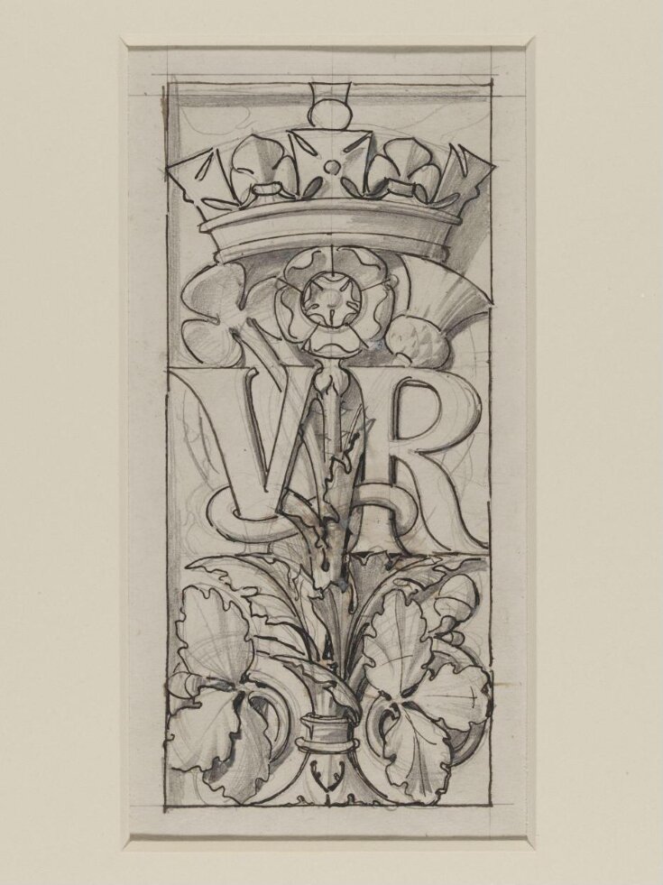 Design drawing for terracotta decoration at the South Kensington Museum top image