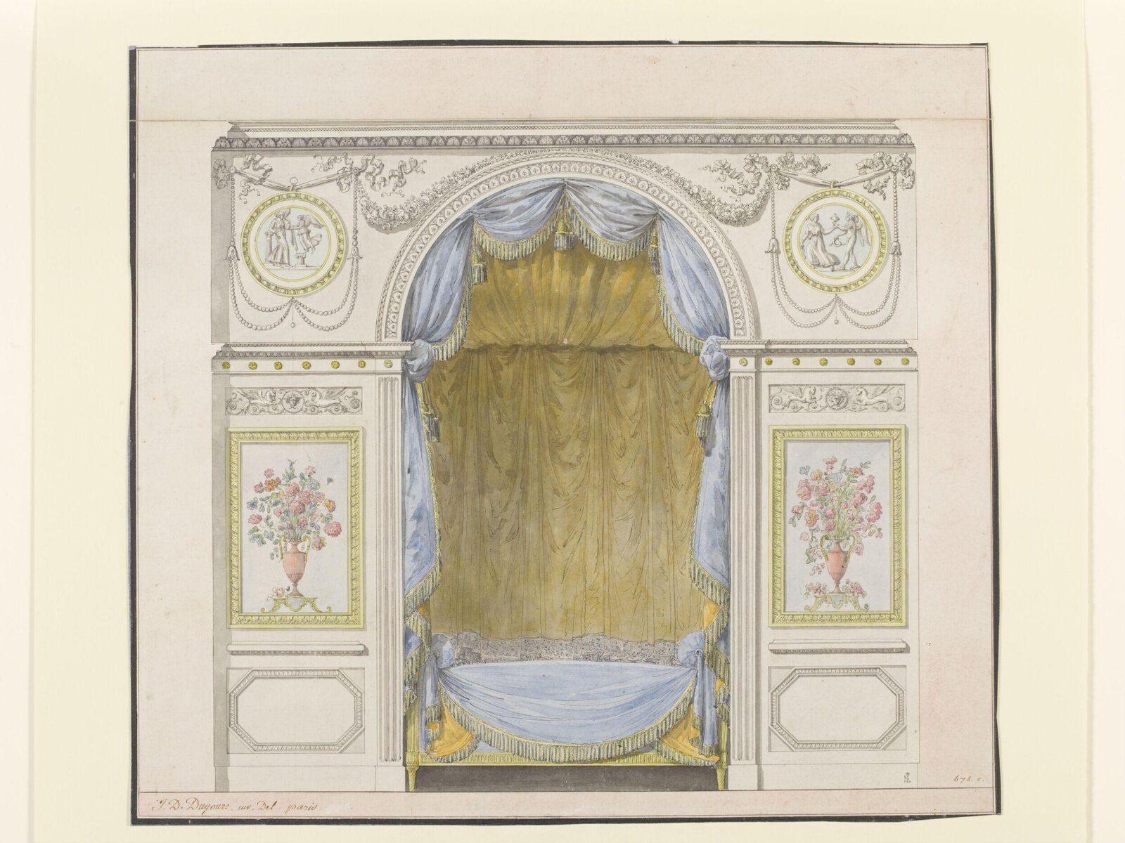 Drawing, Jean-Démosthène Dugourc, 1786 - 1790