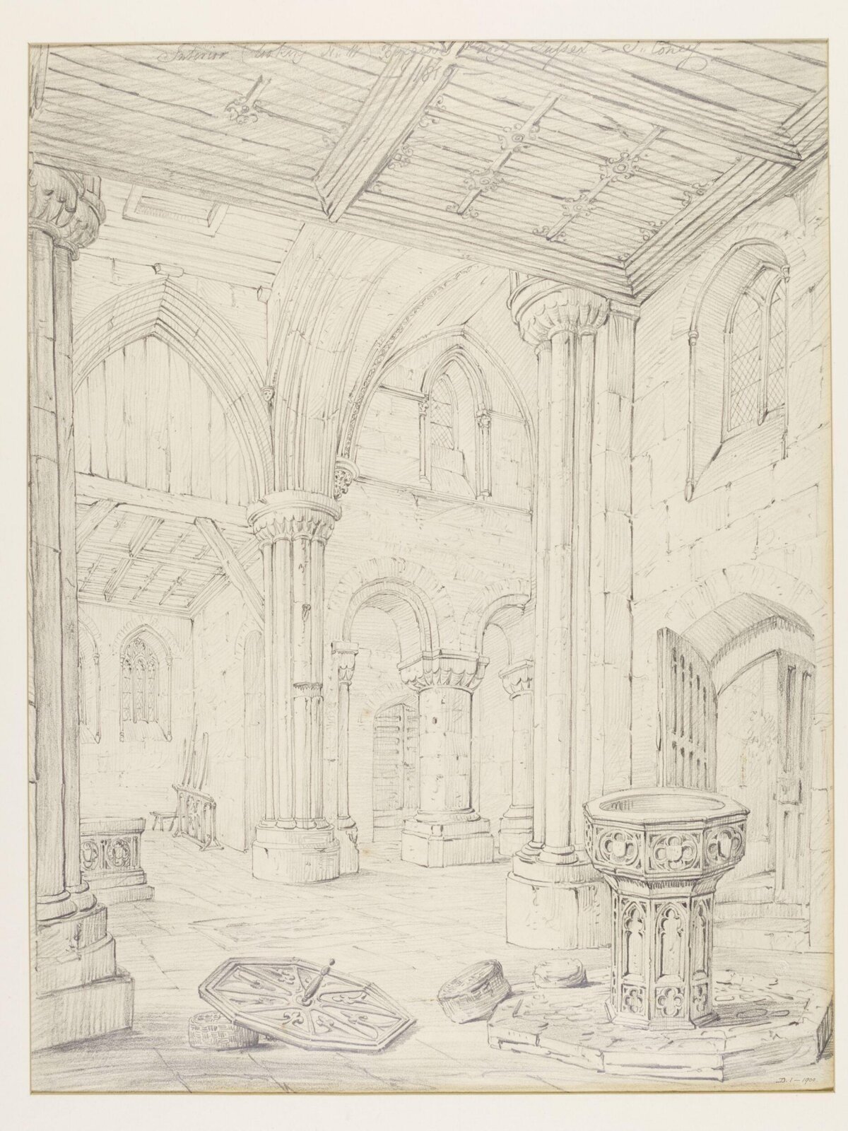 Priory church at Boxgrove, Coney, 1819