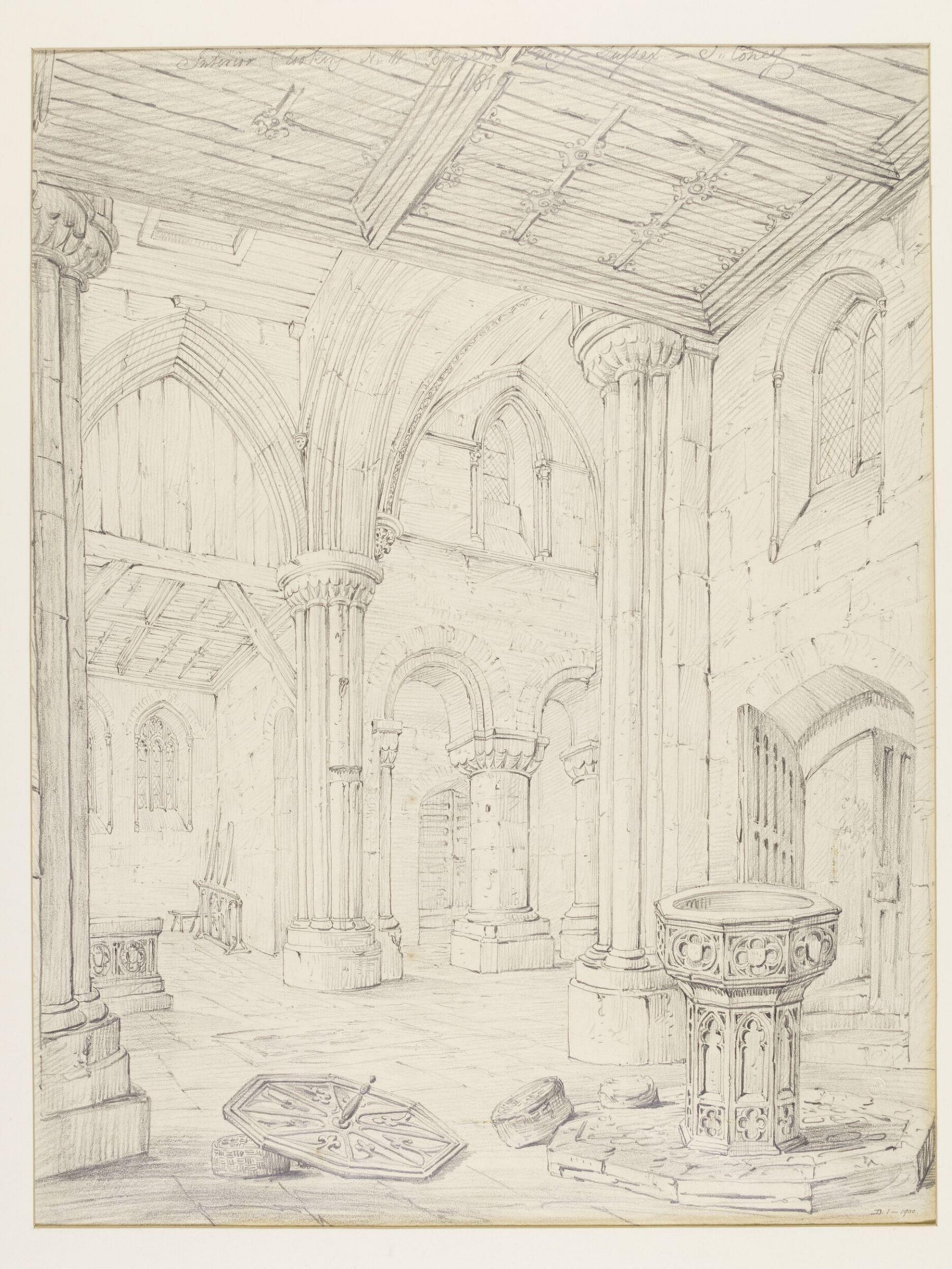 Priory church at Boxgrove, Coney, 1819