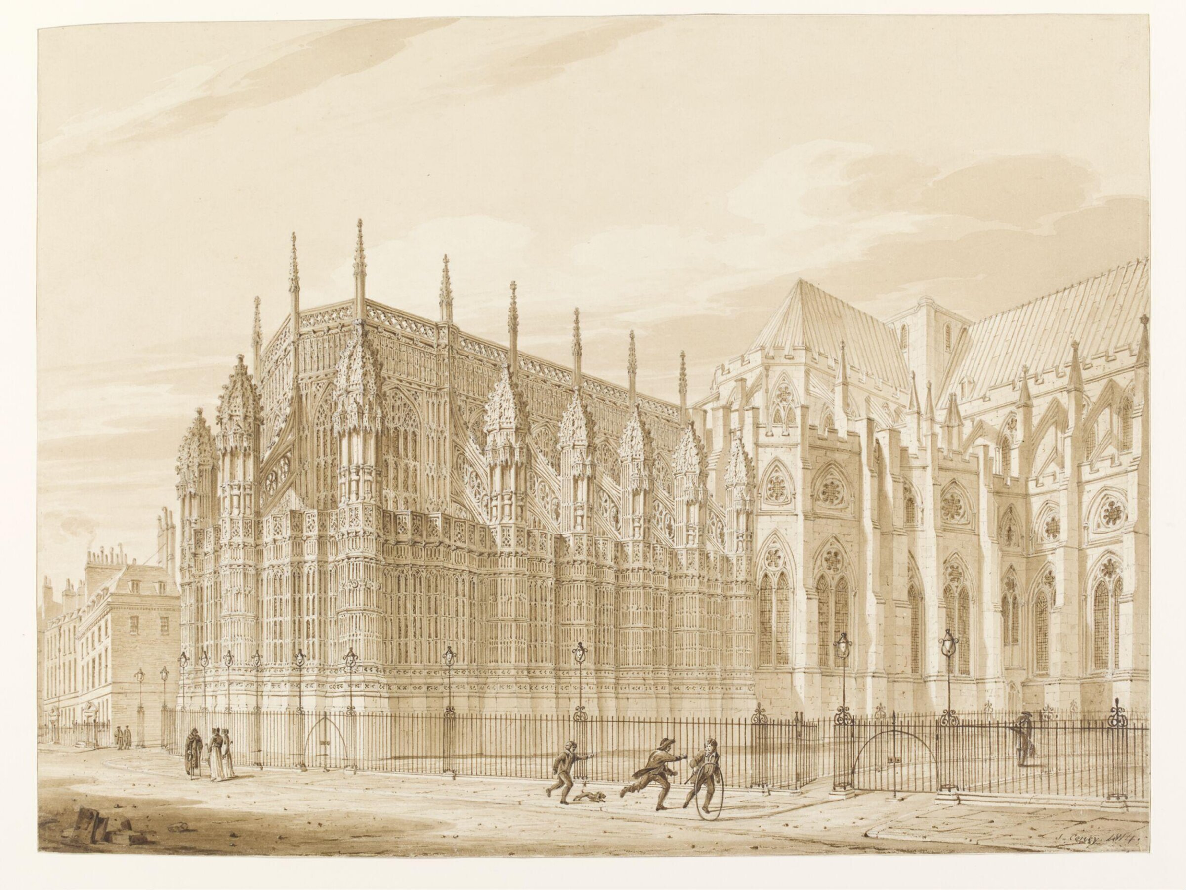 View of Westminster Abbey, Coney, 1814