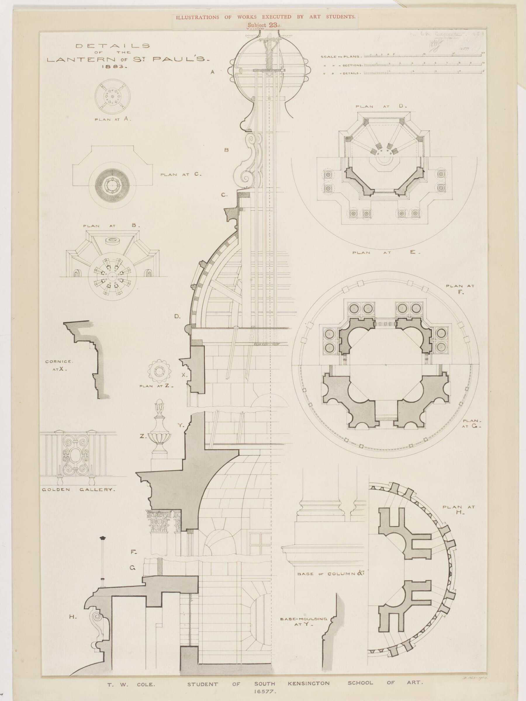 St. Paul's Cathedral, T. W. Cole