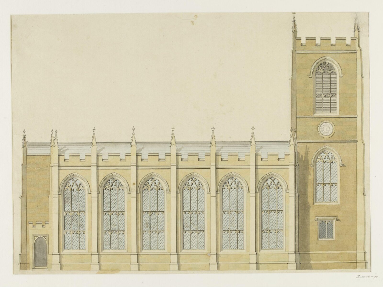 Drawing, Joseph Michael Gandy, 1810