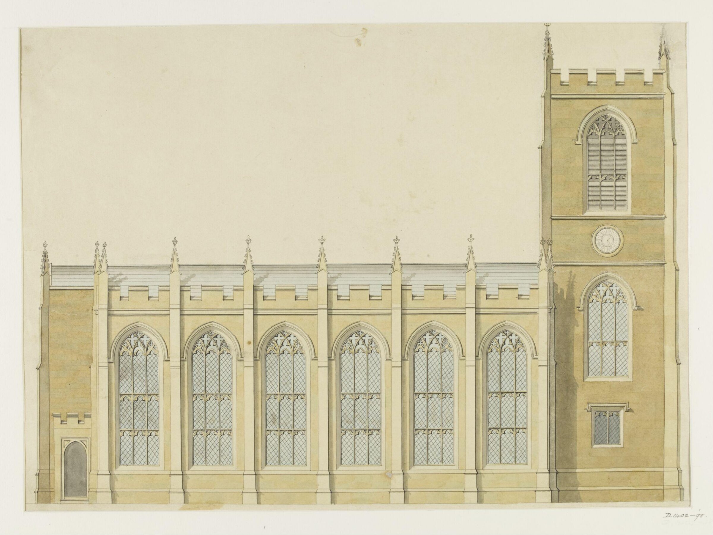 Drawing, Joseph Michael Gandy, 1810