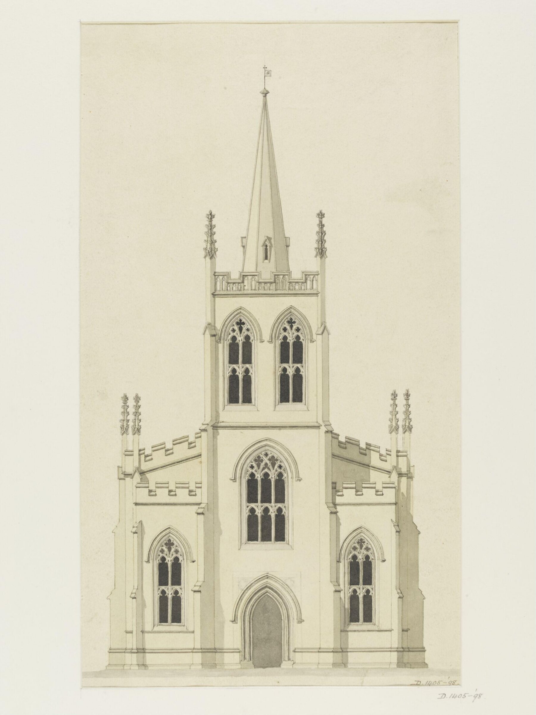 Drawing, Joseph Michael Gandy, 1810