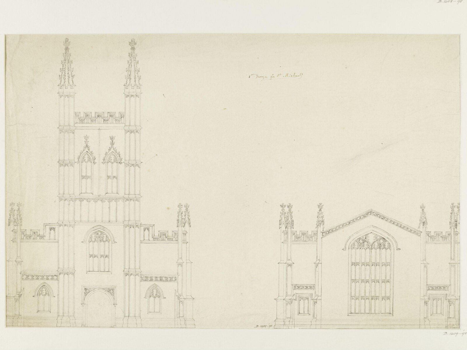 Drawing, Joseph Michael Gandy, 1810