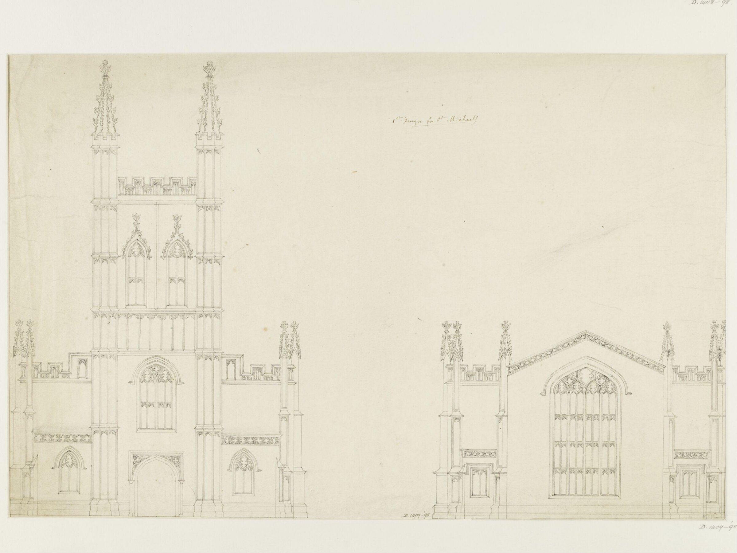 Drawing, Joseph Michael Gandy, 1810