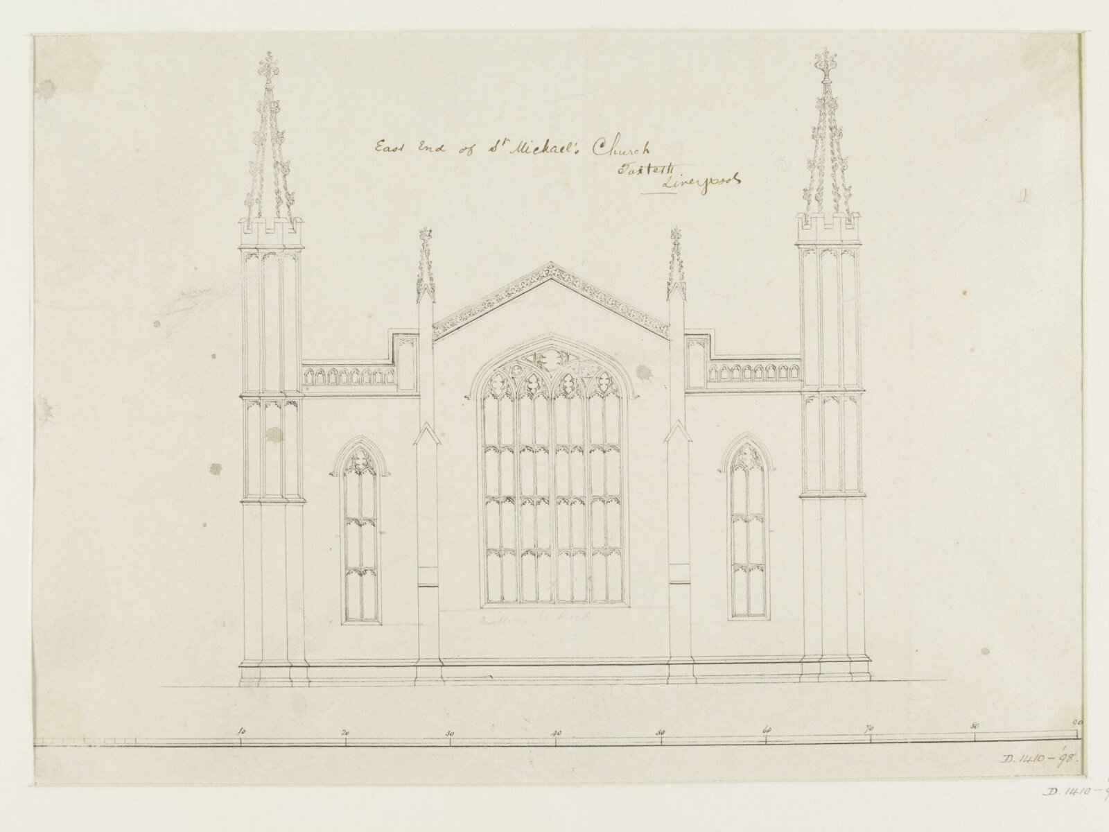 Drawing, Joseph Michael Gandy, 1810