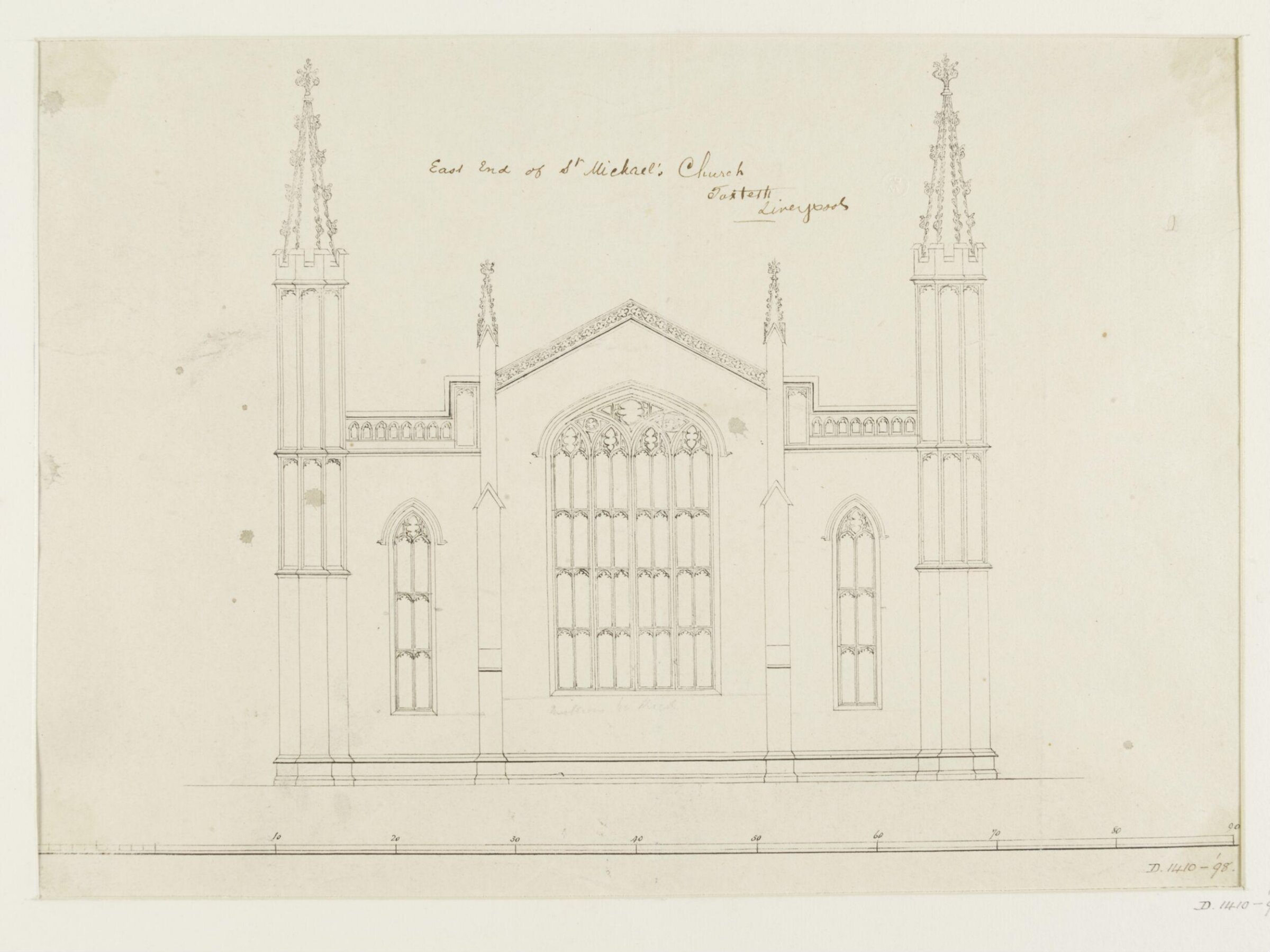 Drawing, Joseph Michael Gandy, 1810