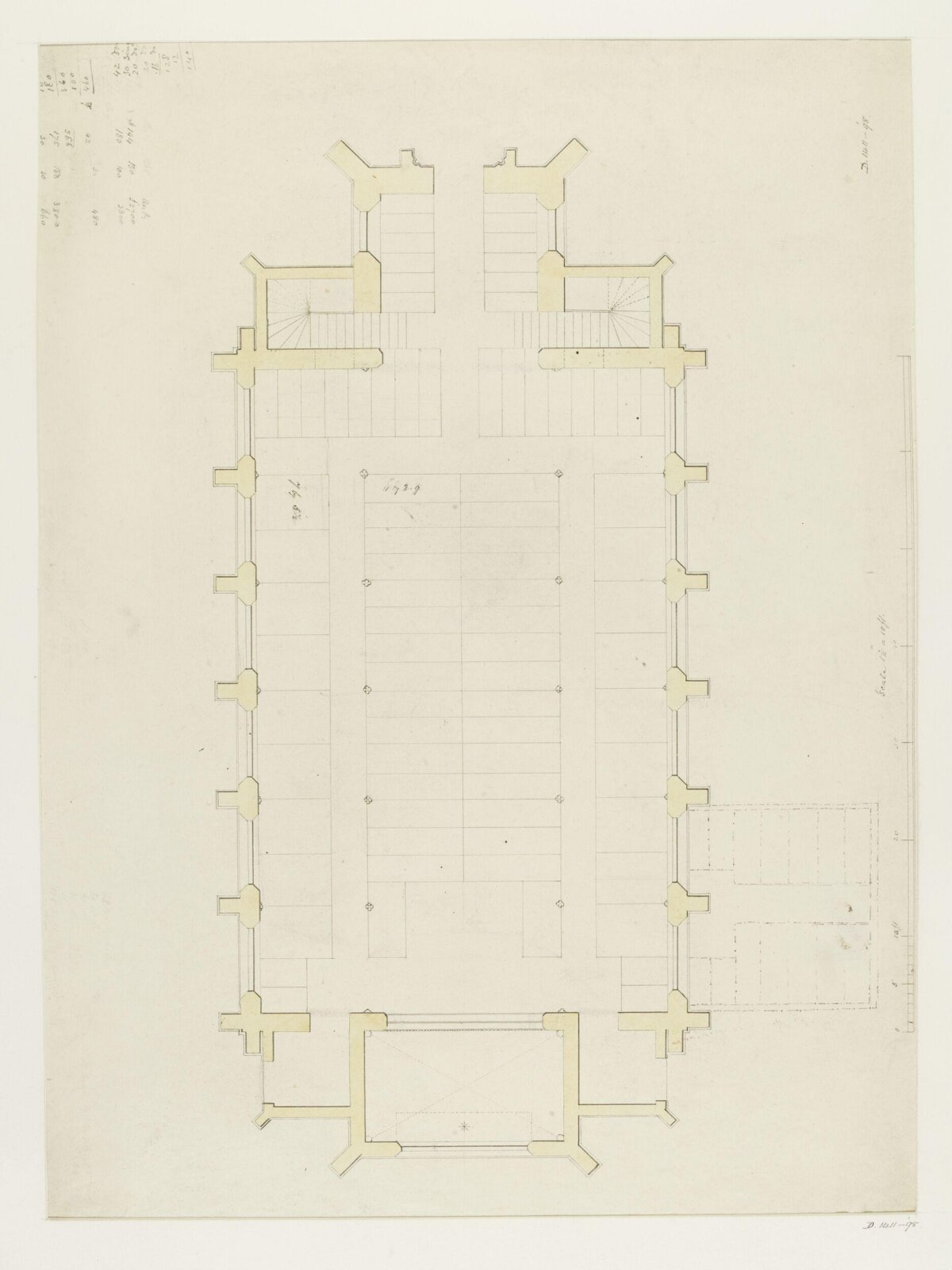 Drawing, Joseph Michael Gandy, 1810