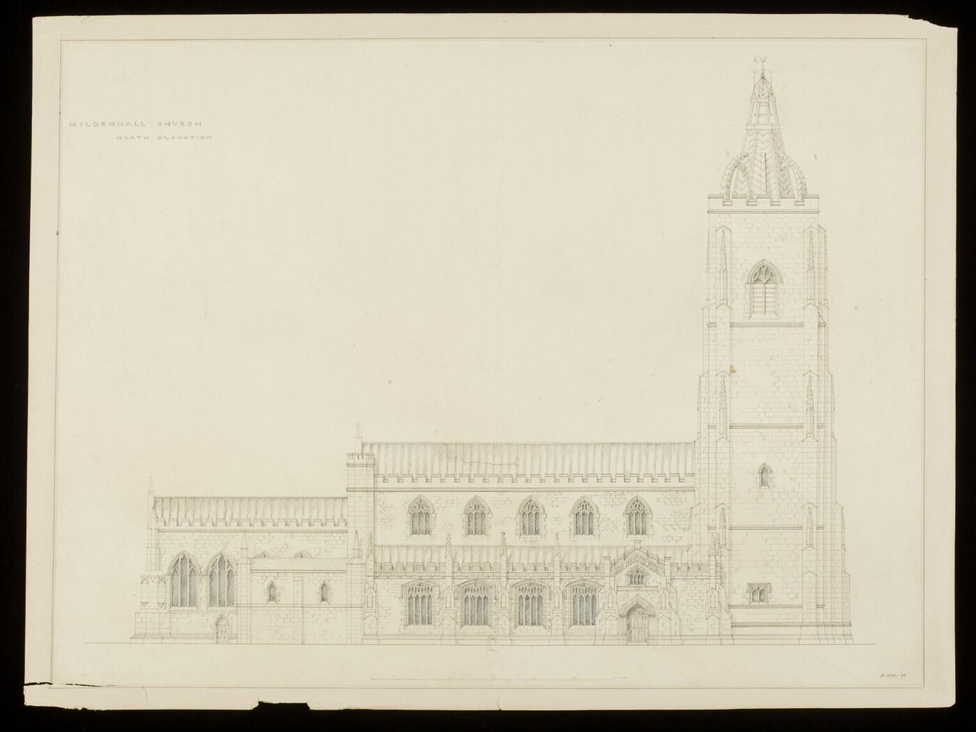 Unknown, Mildenhall Church North Elevation