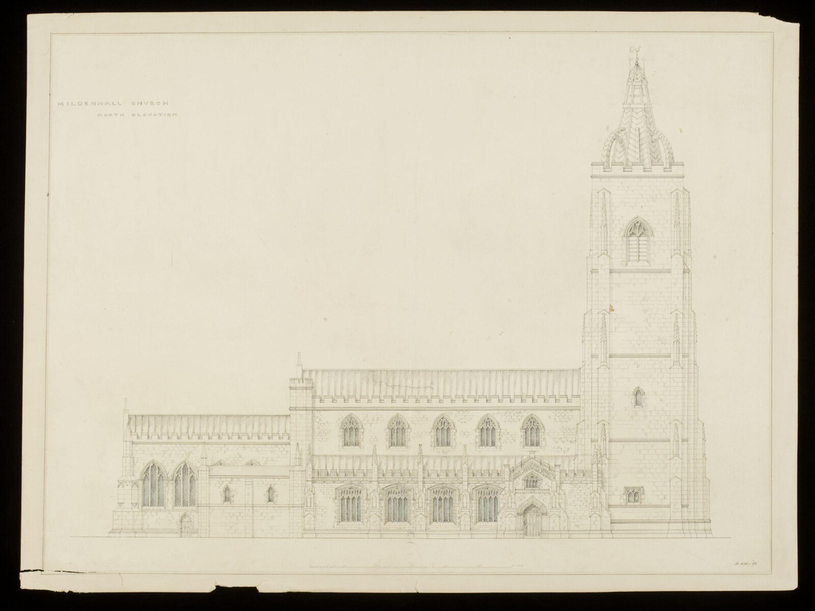 Mildenhall Church North Elevation