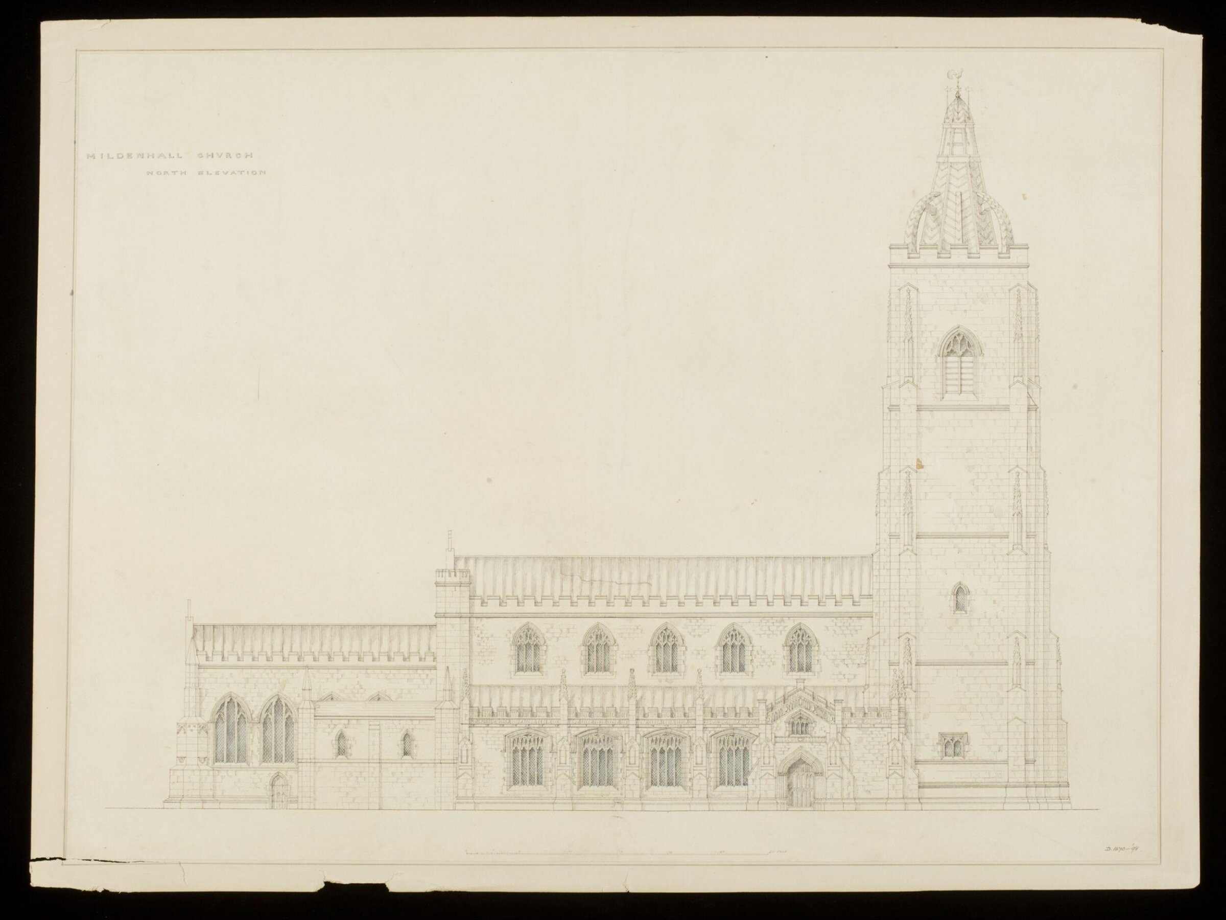 Mildenhall Church North Elevation