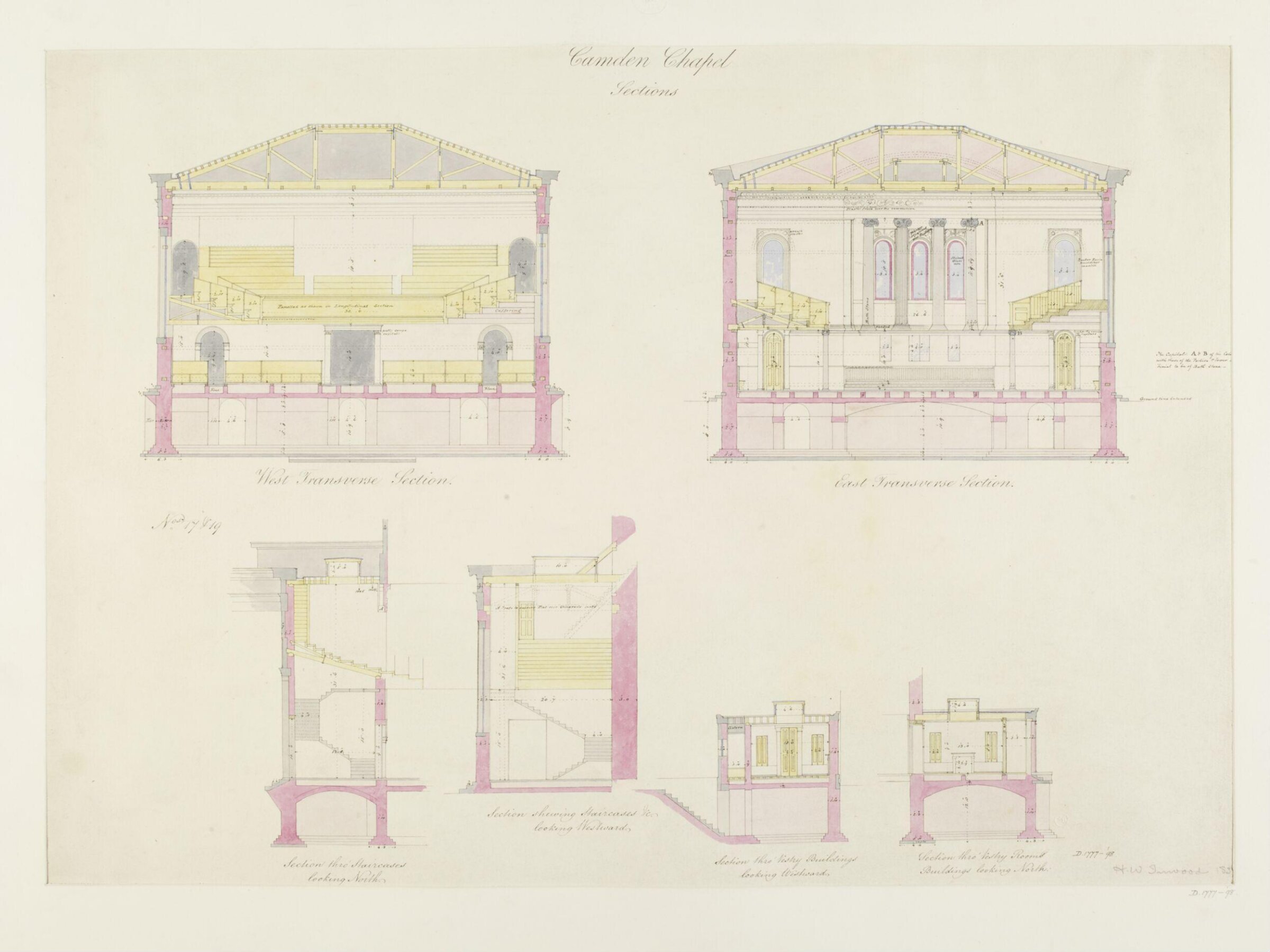 Drawing, Henry William Inwood, 1839