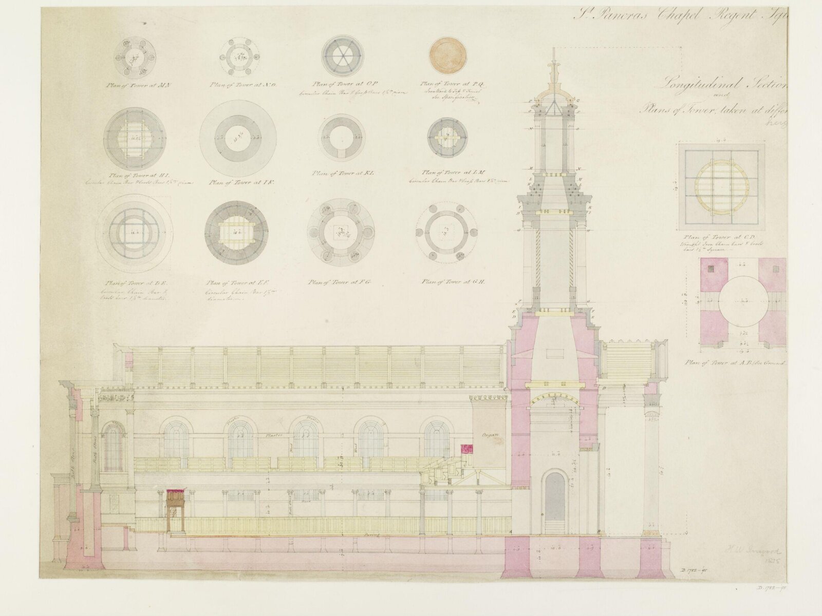 Drawing, Henry William Inwood, 1838