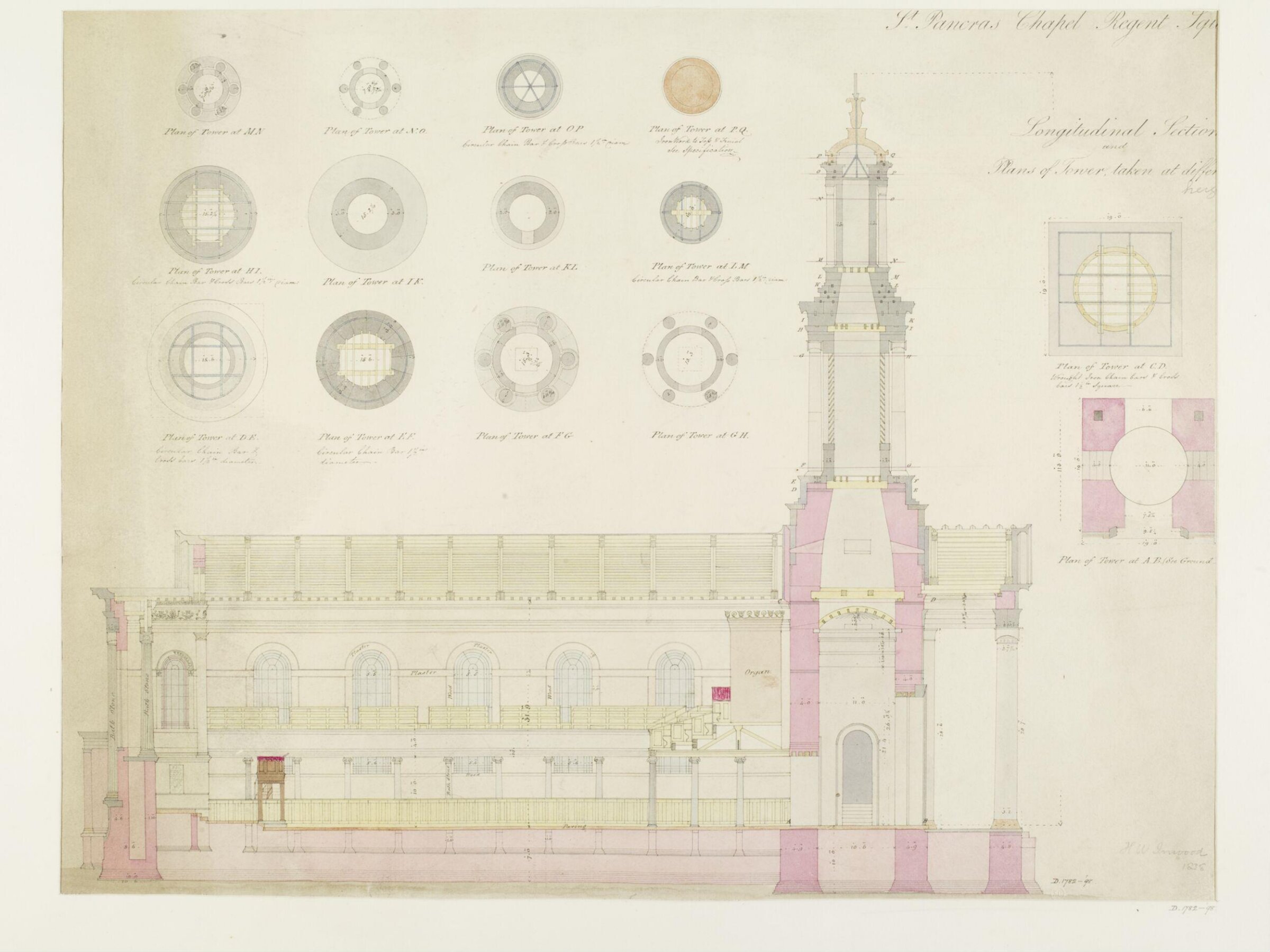 Drawing, Henry William Inwood, 1838