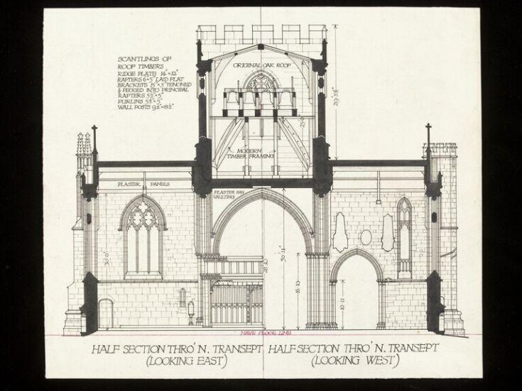 Measured drawings of the Church of SS. Mary, Katherine and All Saints, Edington, Wiltshire, 1909 top image