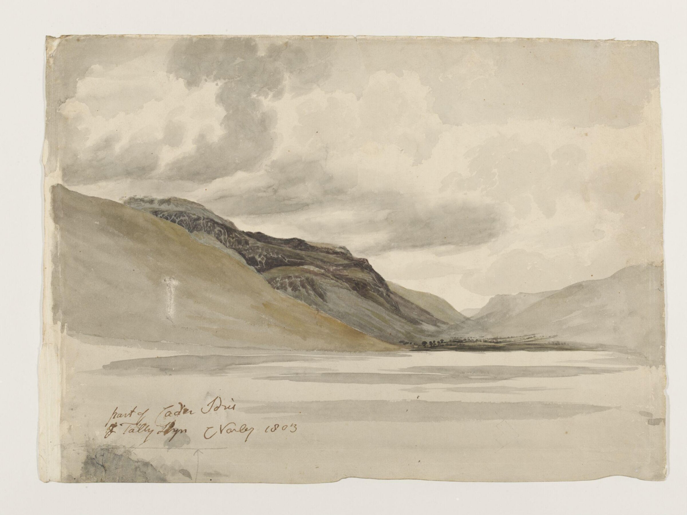 Part of Cader Idris and Tal-y-Llyn, Cornelius Varley, 1803