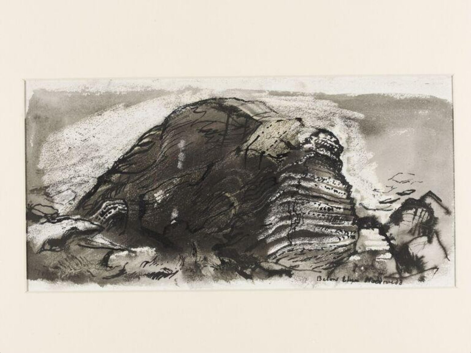 Rock below Llyn Naddroedd II, John Piper, 1949