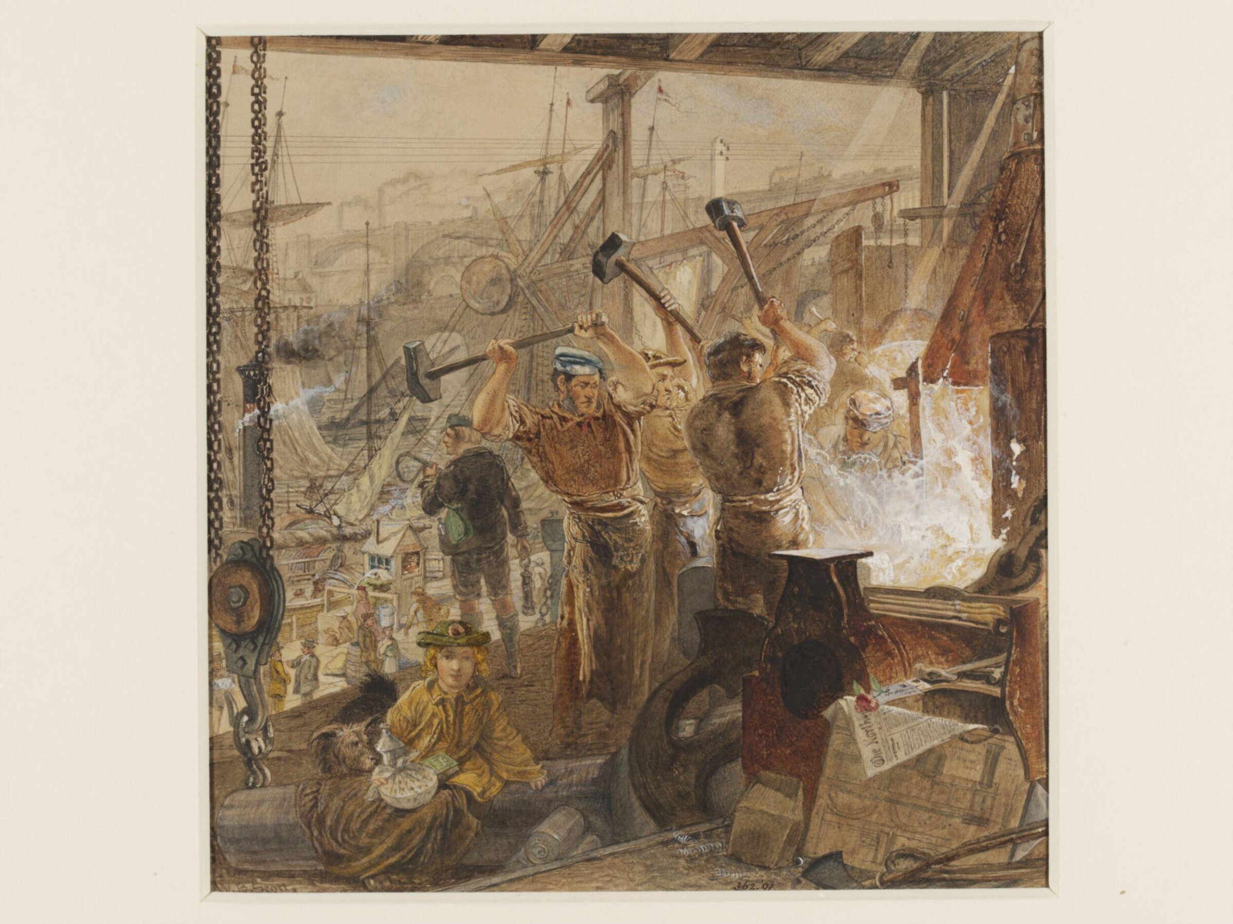 Iron and Coal: the Industry of the Tyne, William Bell Scott, ca. 1857-1861