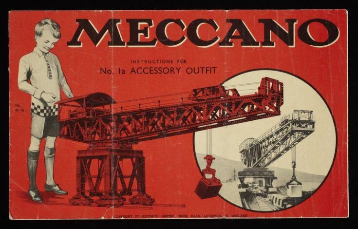 meccano, instructions for accessory outfits, 1a, 2a,3a top image