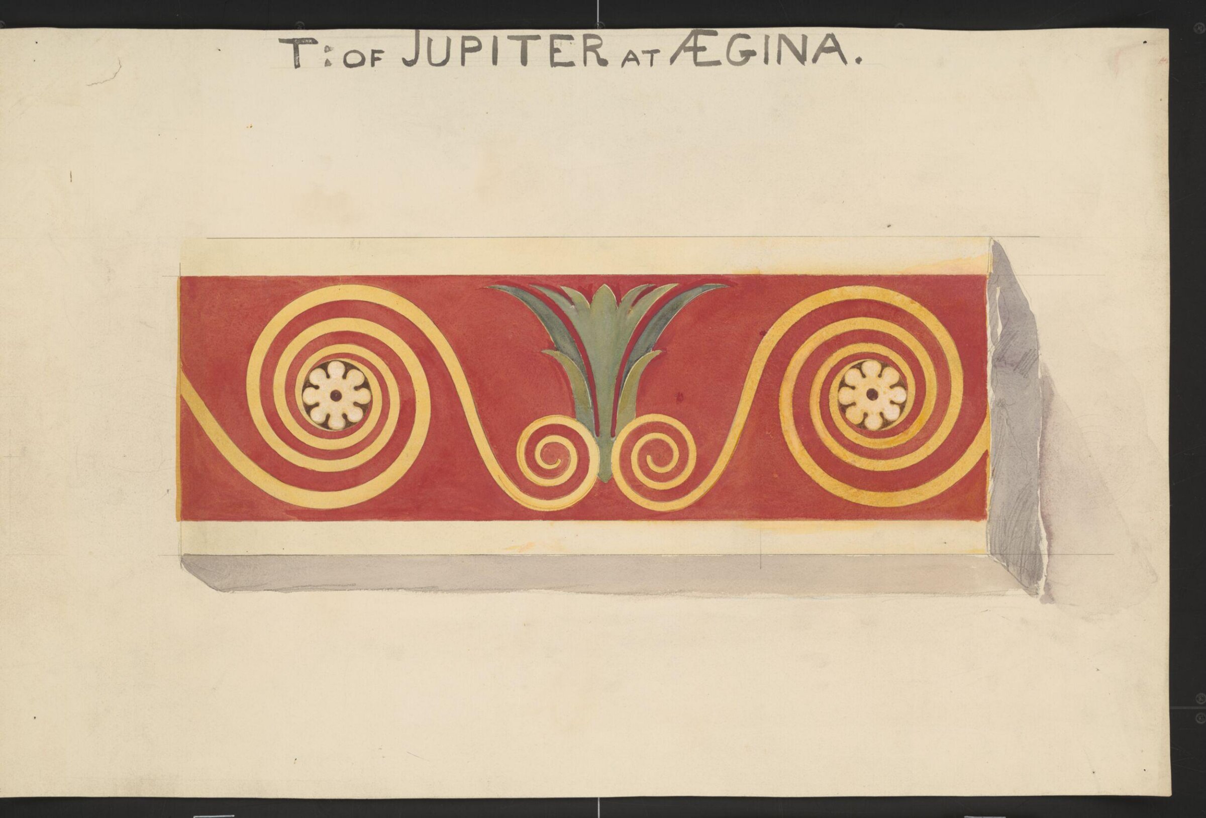 Drawing, Francis Cranmer Penrose, late 19th century