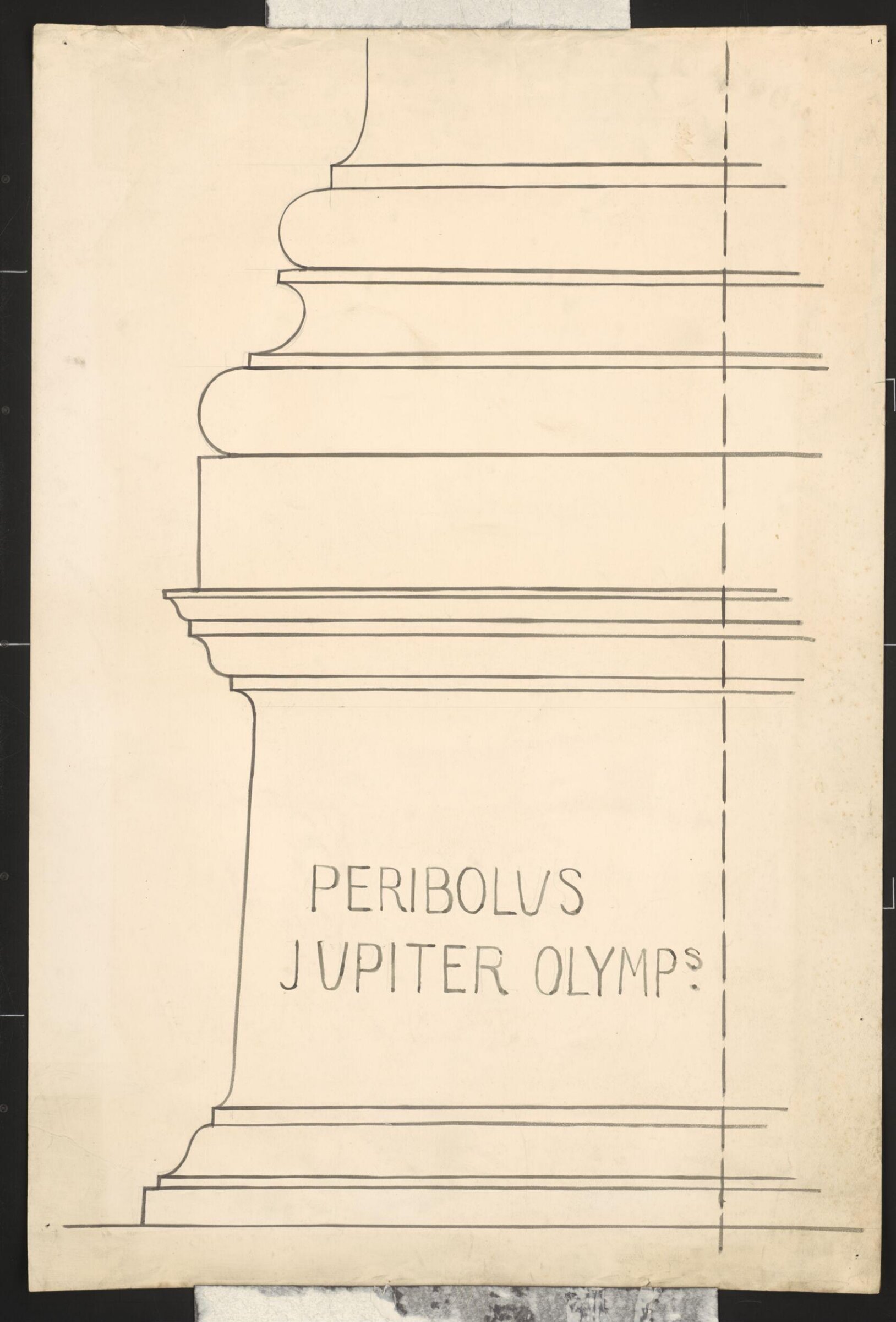 Drawing, Francis Cranmer Penrose, late 19th century
