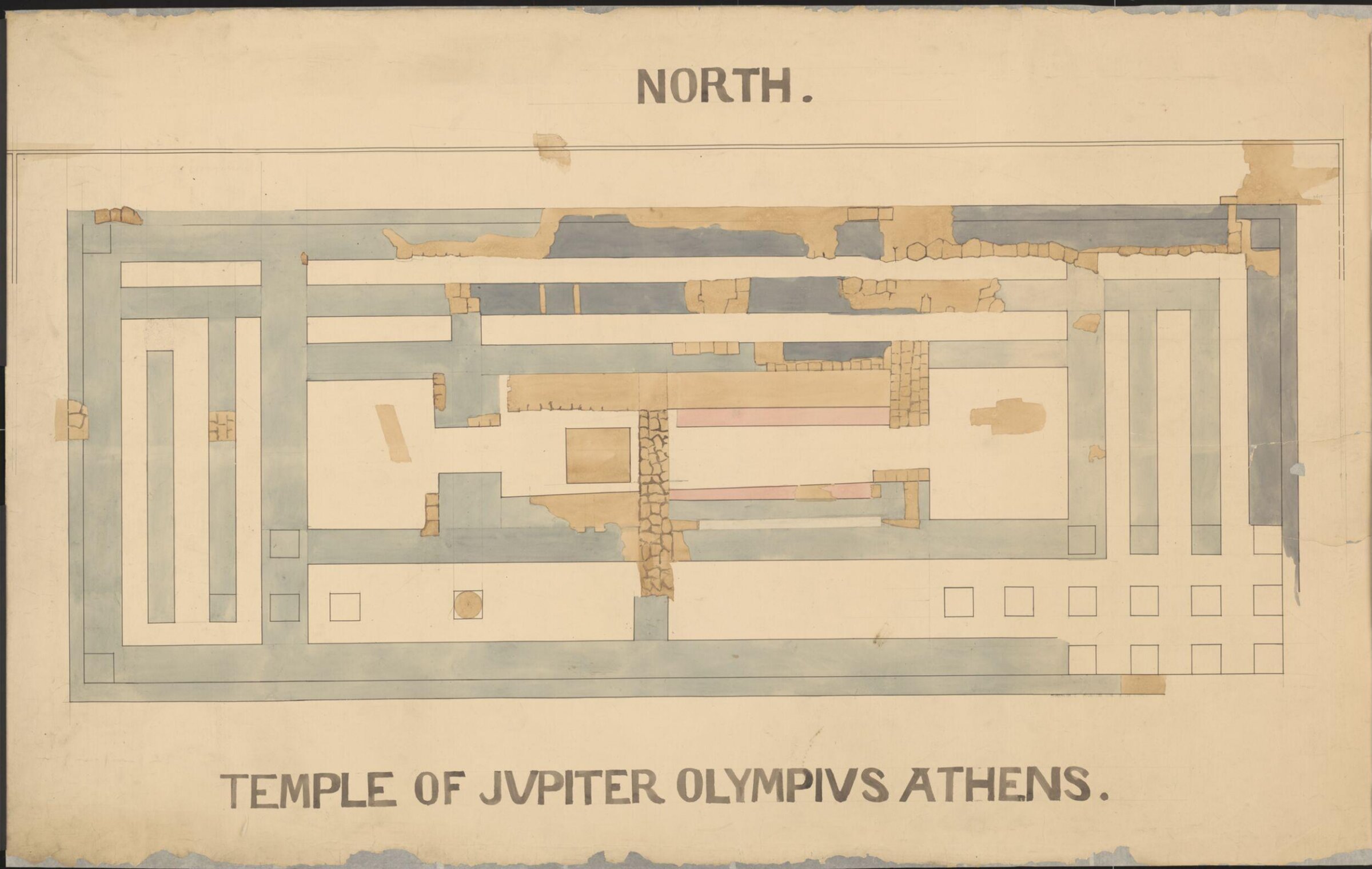 Temple of Jupiter Olympius Athens, Francis Cranmer Penrose, late 19th century