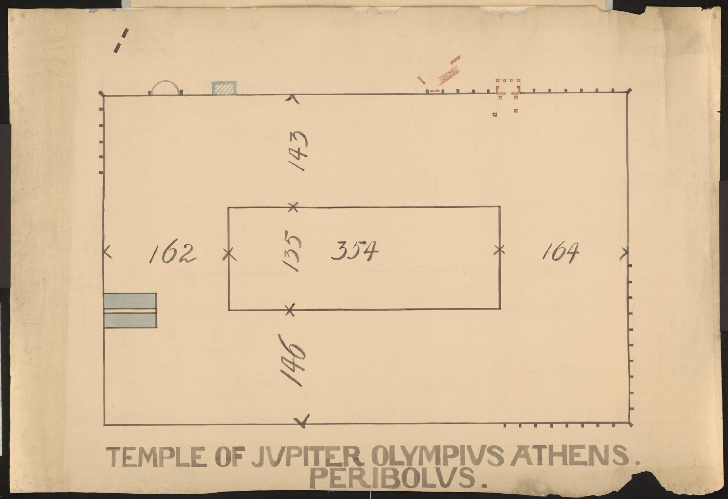 Temple of Jupiter Olympius Athens. Peribolus., Francis Cranmer Penrose, late 19th century