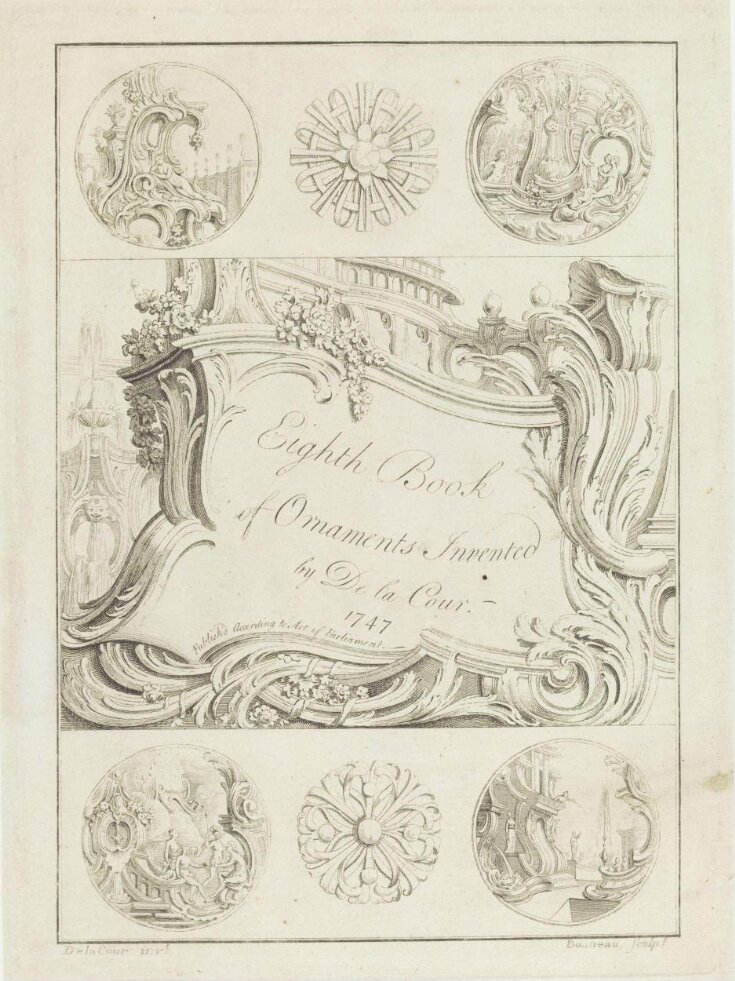 Eighth Book of Ornaments Invented by De la Cour. 1747. top image