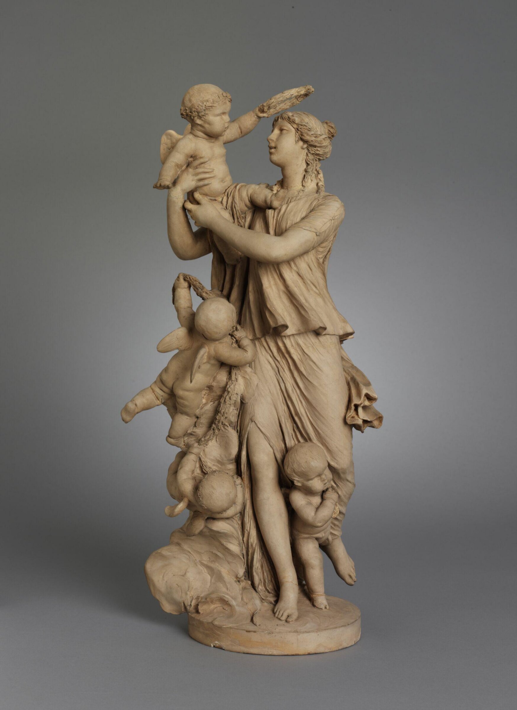 Nymph with Cupids, Clodion, 1780s