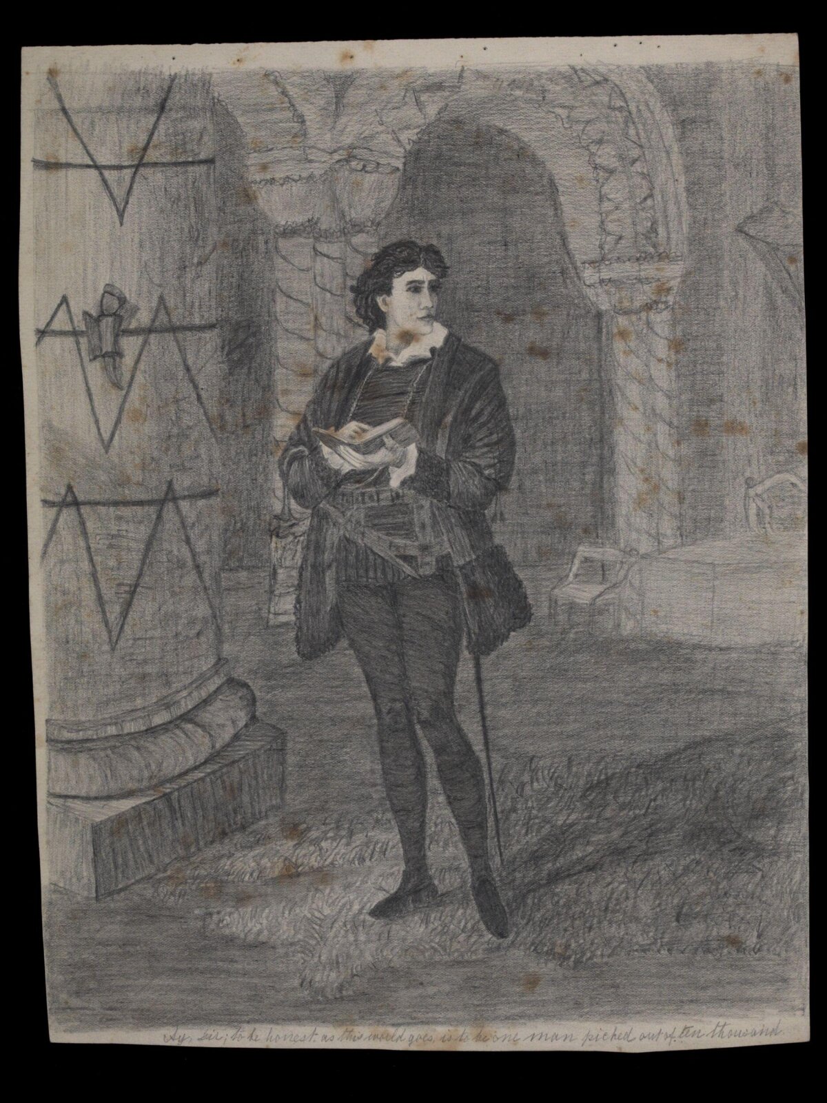 Drawing, A.M. Freeman, circa 1874