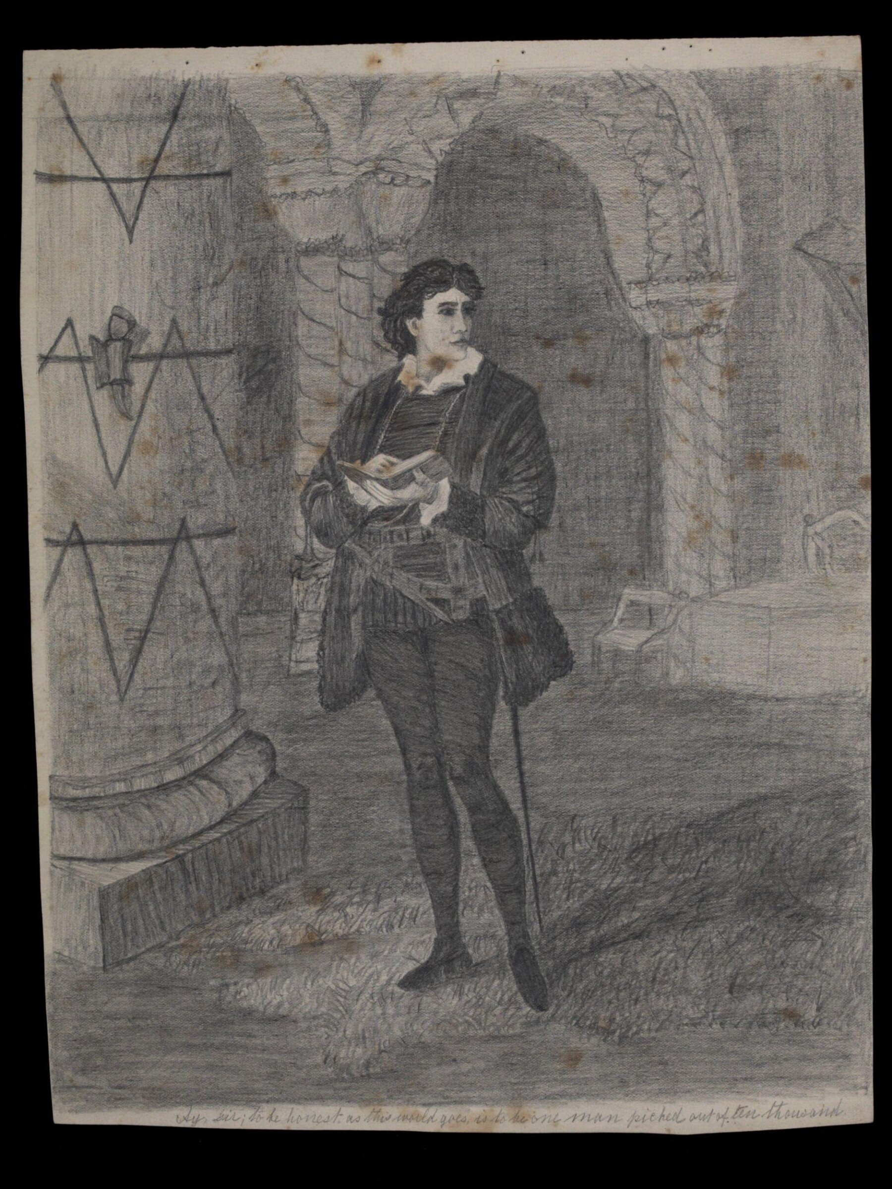 Drawing, A.M. Freeman, circa 1874