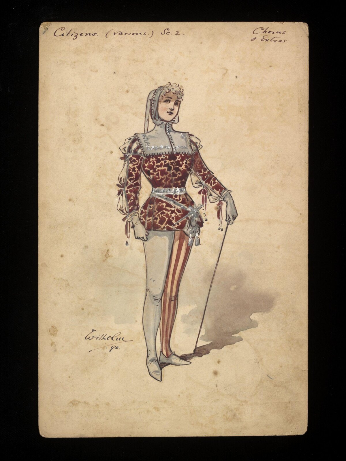 Wilhelm Pantomime Designs, Wilhelm, 1890