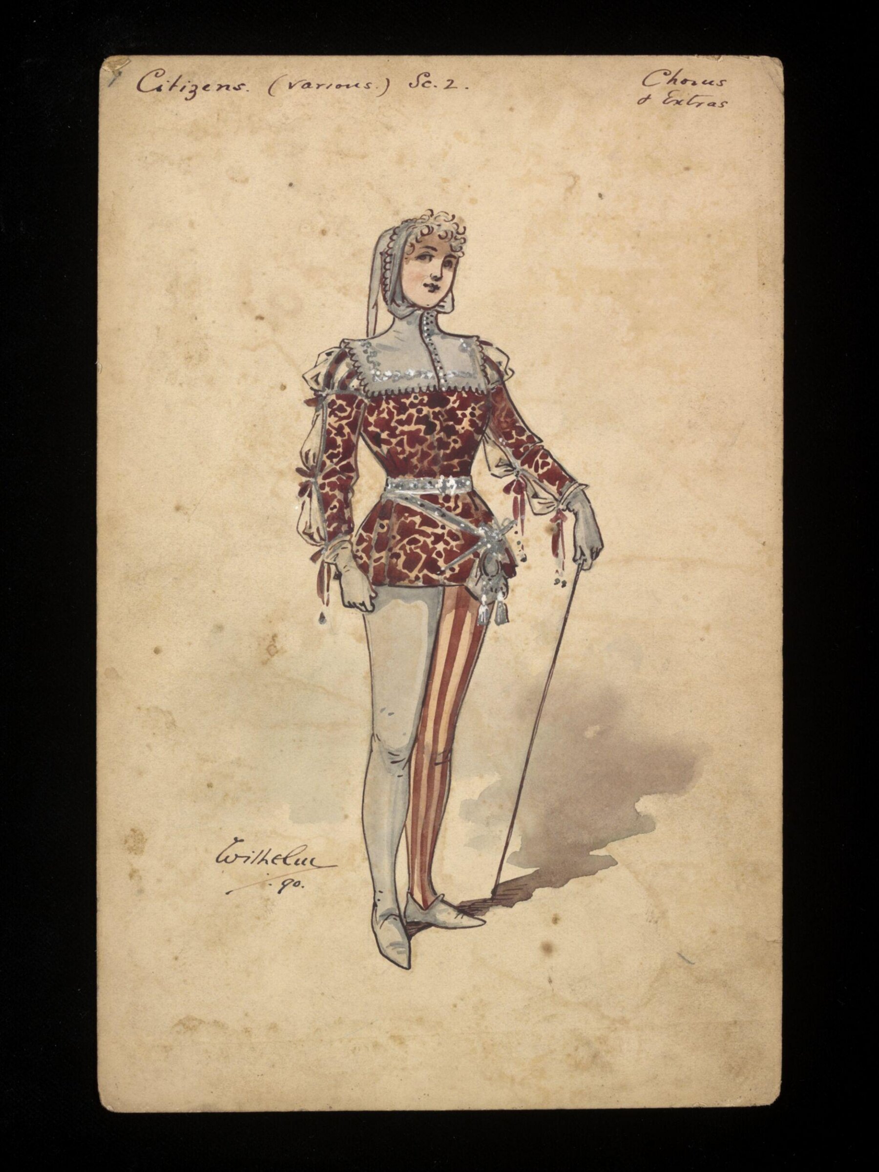 Wilhelm Pantomime Designs, Wilhelm, 1890