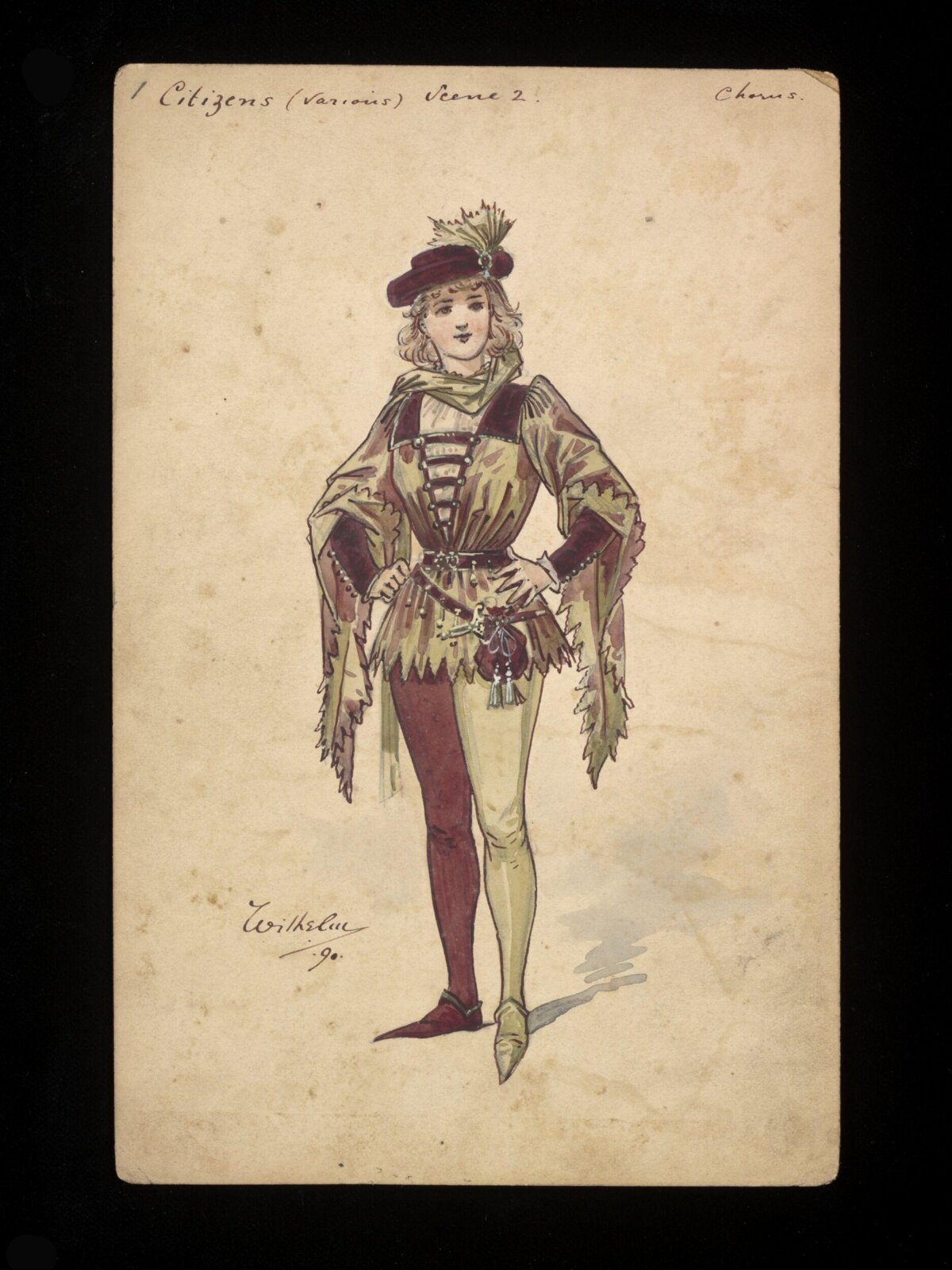 Wilhelm Pantomime Designs, Wilhelm, 1890