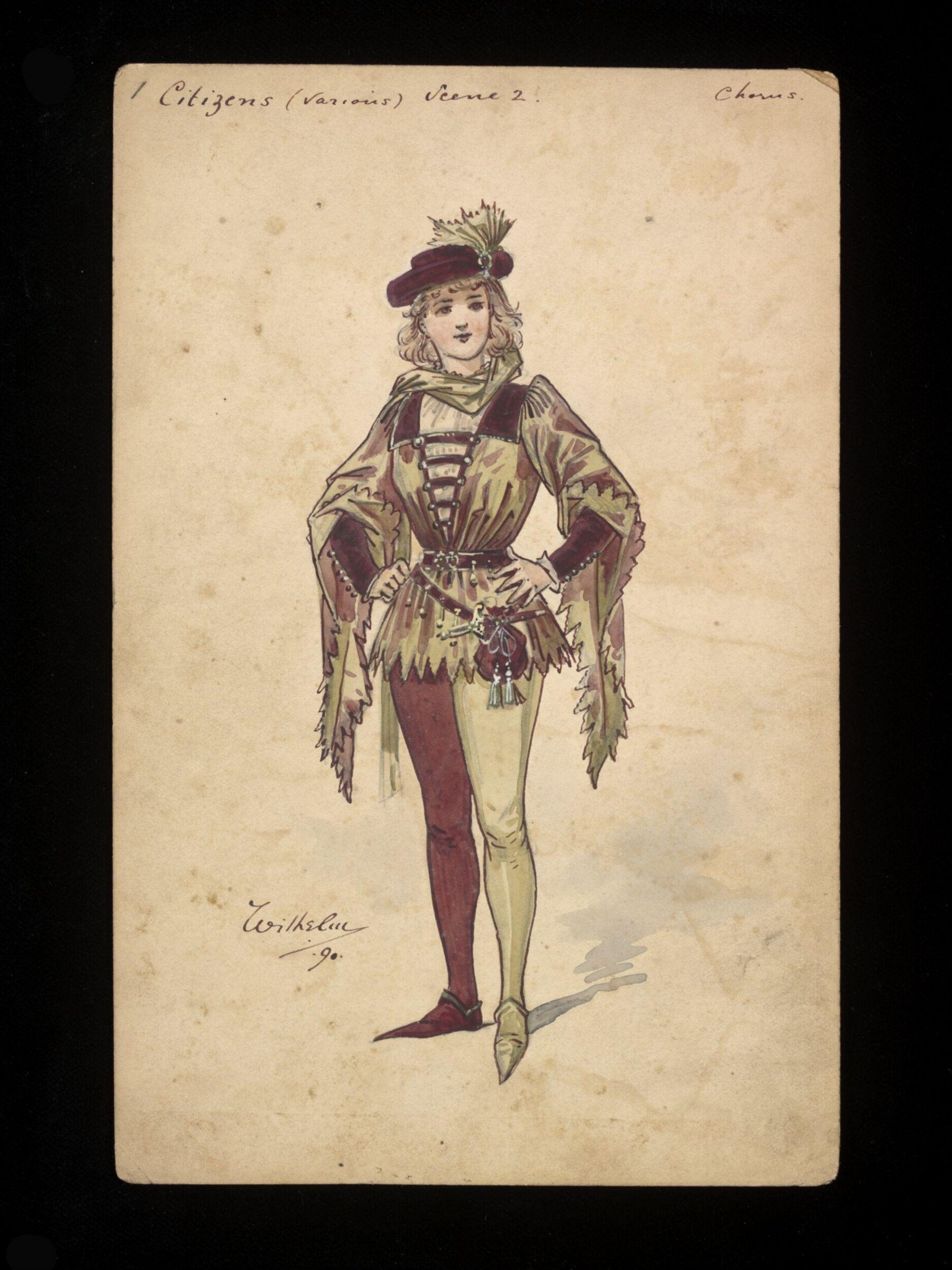 Wilhelm Pantomime Designs, Wilhelm, 1890