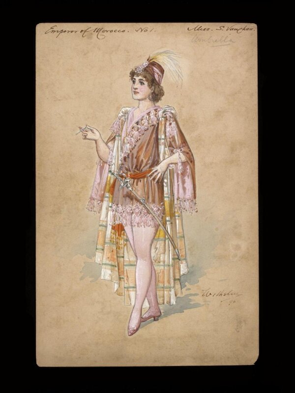 Costume design by Wilhelm for the first costume worn by Susie