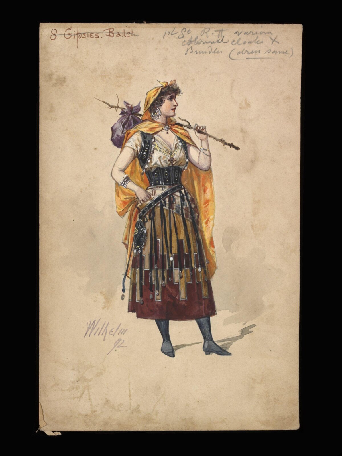 Wilhelm Pantomime Designs, Wilhelm, 1892