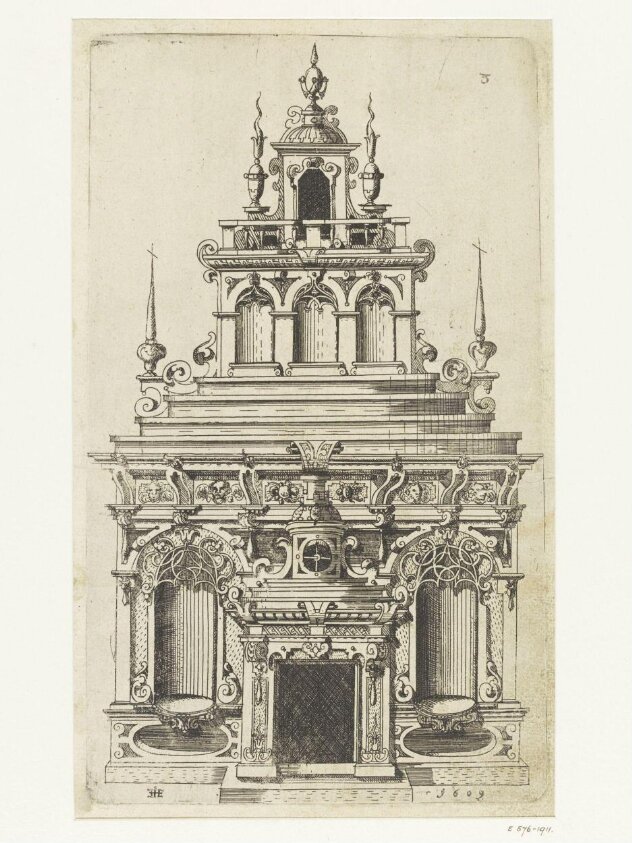 Gebäude Bekrönungen Decken (1609) by Hans Jakob Ebelmann