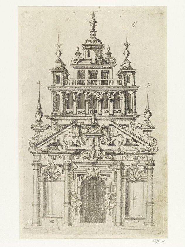 Gebäude Bekrönungen Decken (1609) by Hans Jakob Ebelmann
