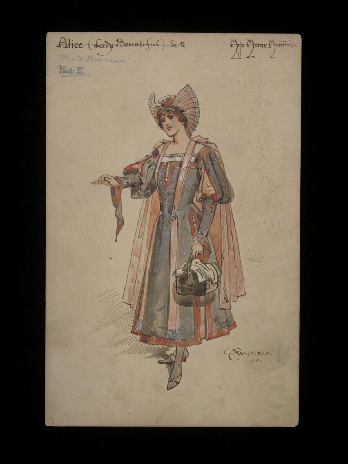 Wilhelm Pantomime Designs, Wilhelm, 1898