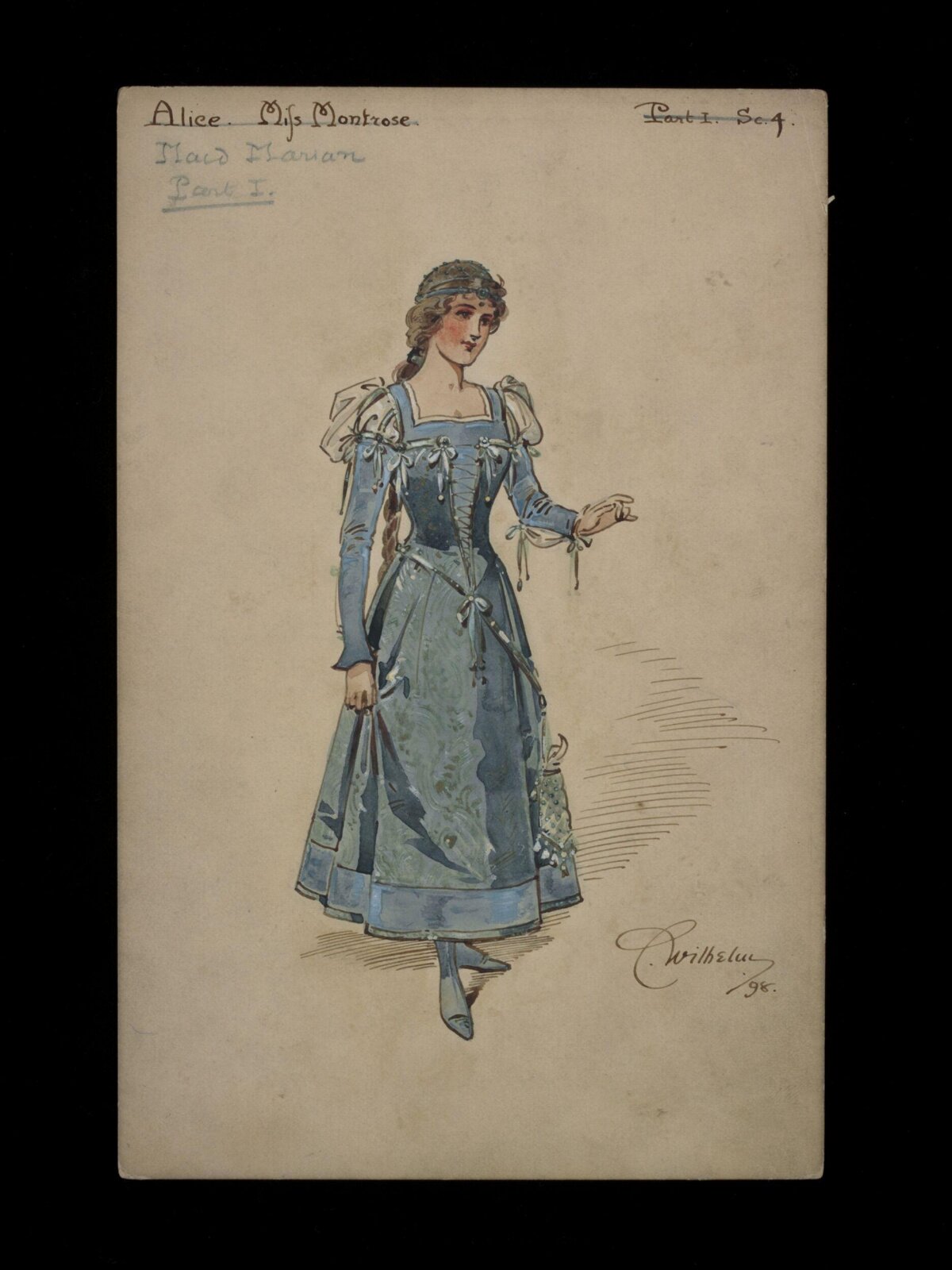 Wilhelm Pantomime Designs, Wilhelm, 1898