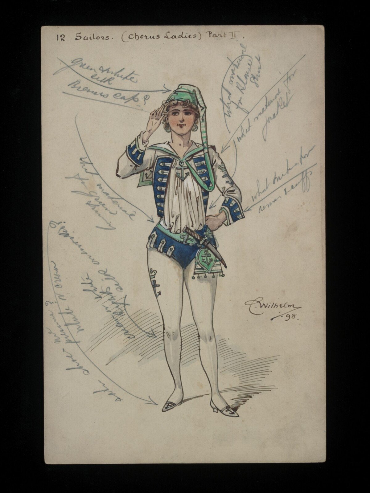Wilhelm Pantomime Designs, Wilhelm, 1898