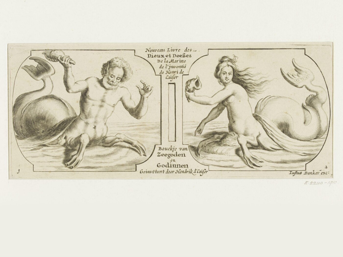 Hendrick de Keyser, Nouveau Livre des Dieux et Deeβes De la Marine de l'inventie de Henri de Caiser