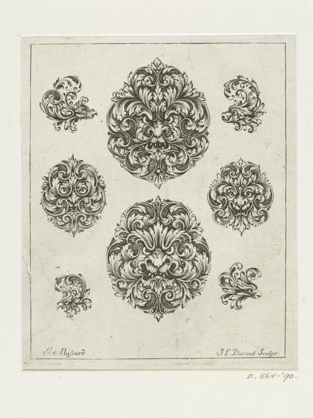 Livre de divers ornements d'orfévrerie fait par Jean Mussard, 1673 (1660-1675) by Robert Mussard