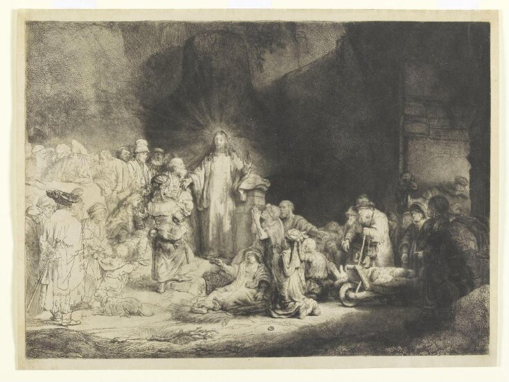 Christ healing the sick: 'The hundred guilder print' top image