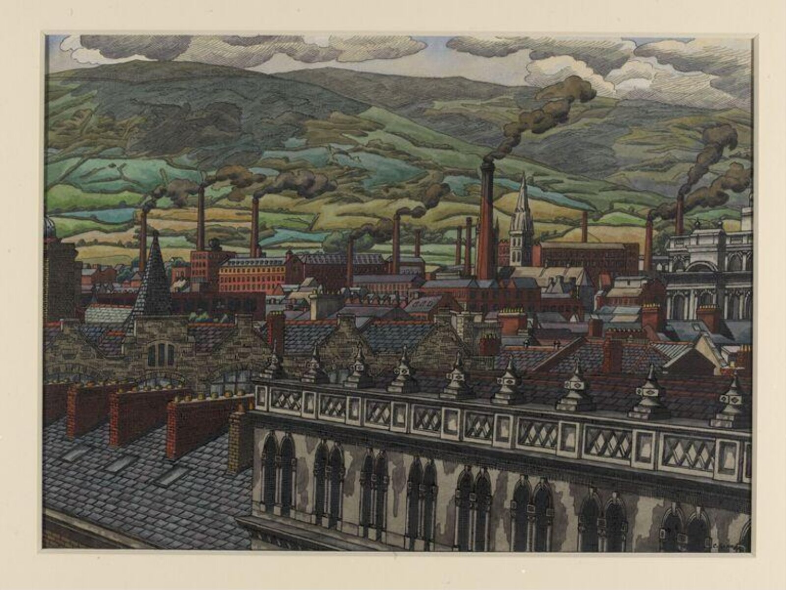 Portrait of Belfast, Charles Ginner, ca. 1928