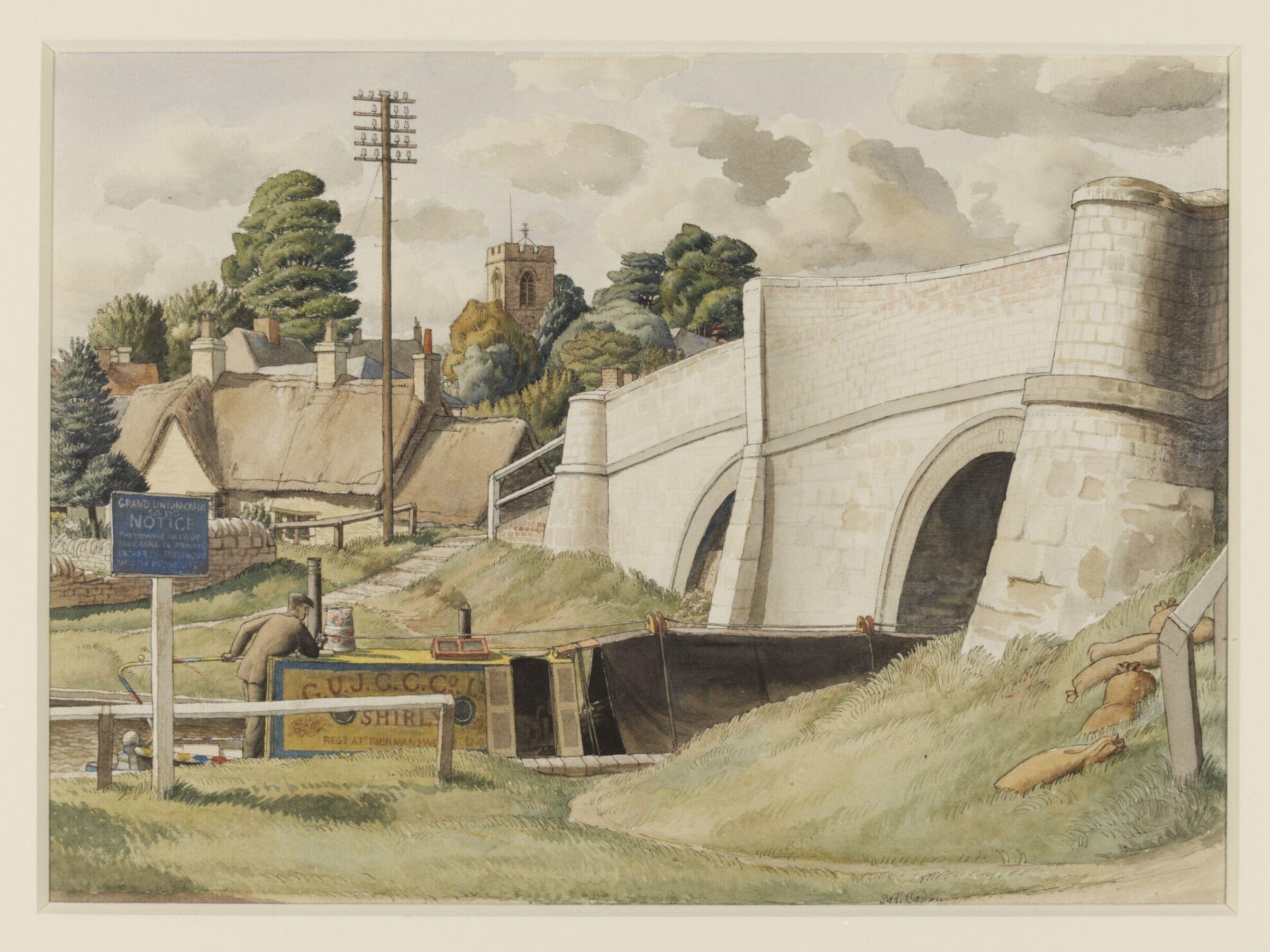 Stoke Bruerne, Northamptonshire, Stanley Roy Badmin, 1940