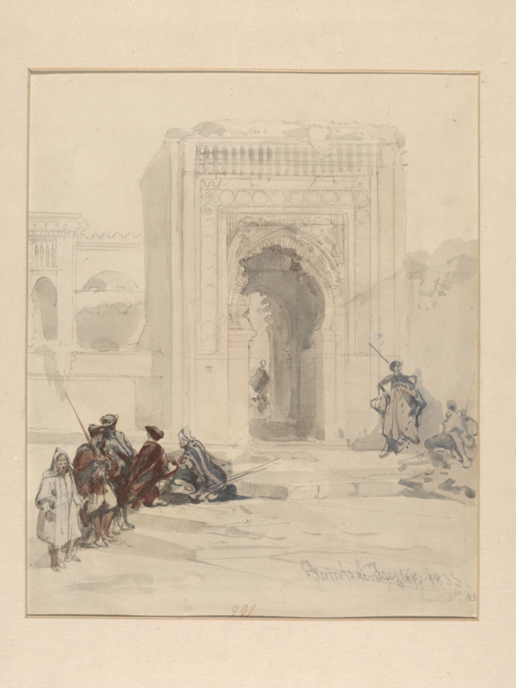 Fortress of Tangier, David Roberts, 1833